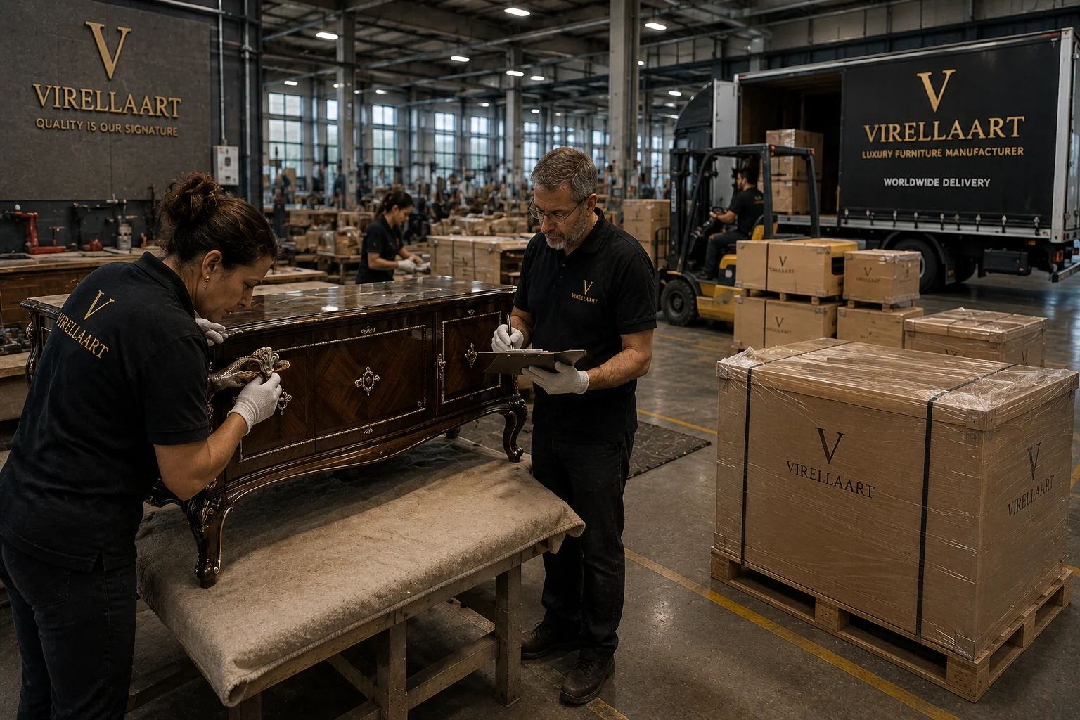 Luxury furniture quality control process