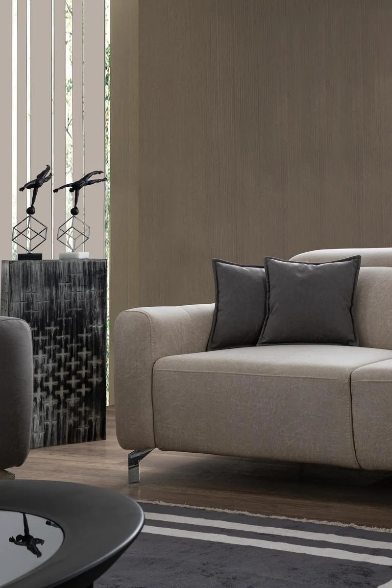 BURGAZ contemporary sofa viewed from the side with clean architectural proportions
