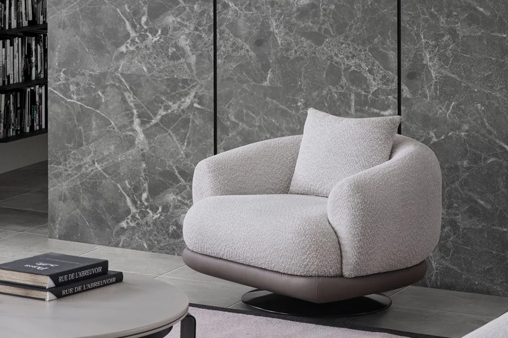 Ibiza single armchair in a refined contemporary interior