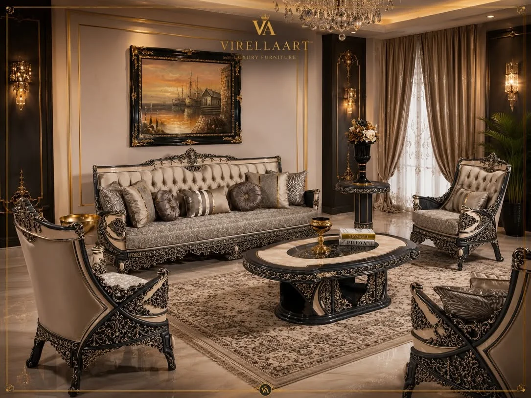 VIRELLAART Milano Blue Living Room
