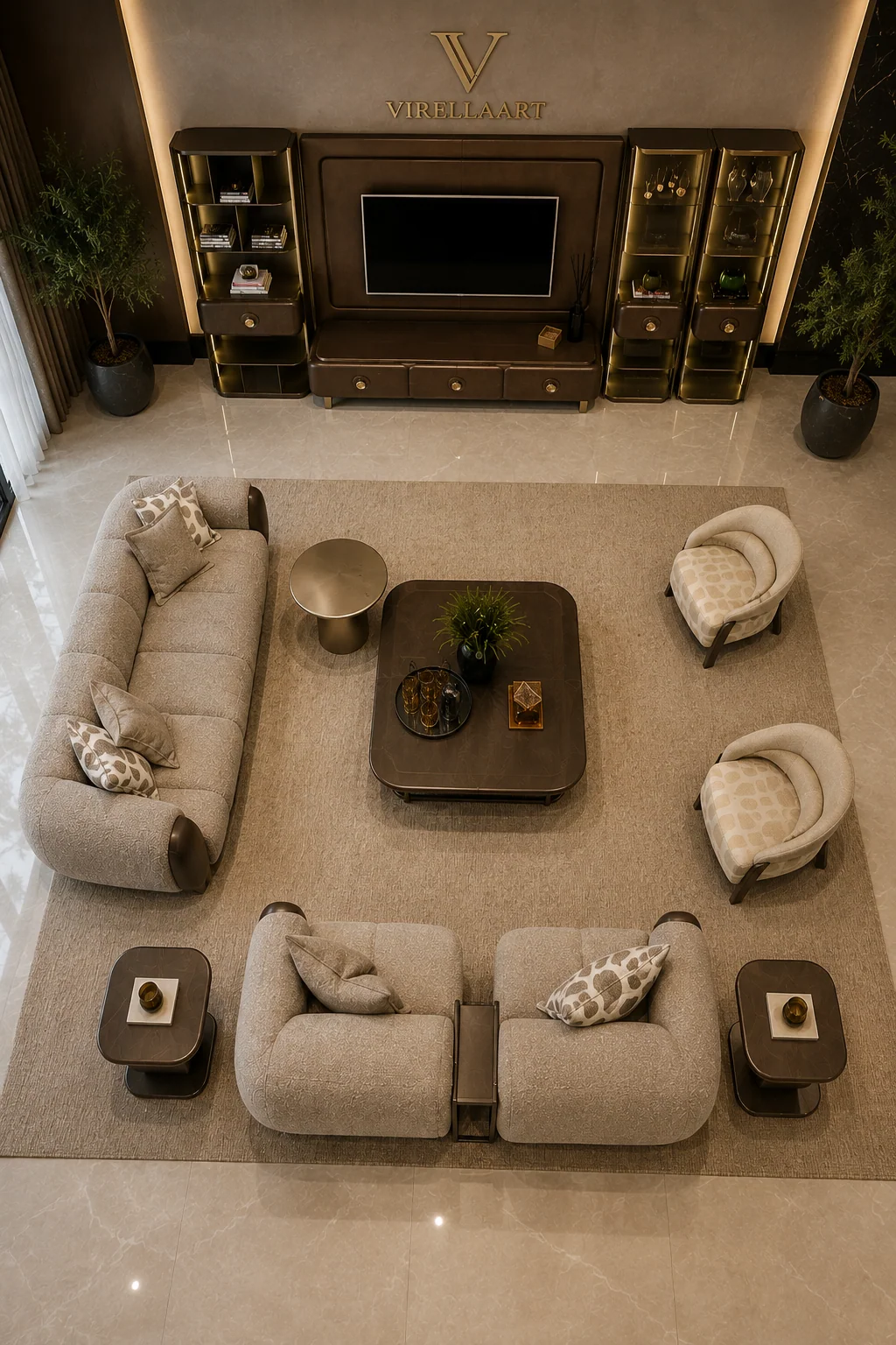 Nobu contemporary armchair front view