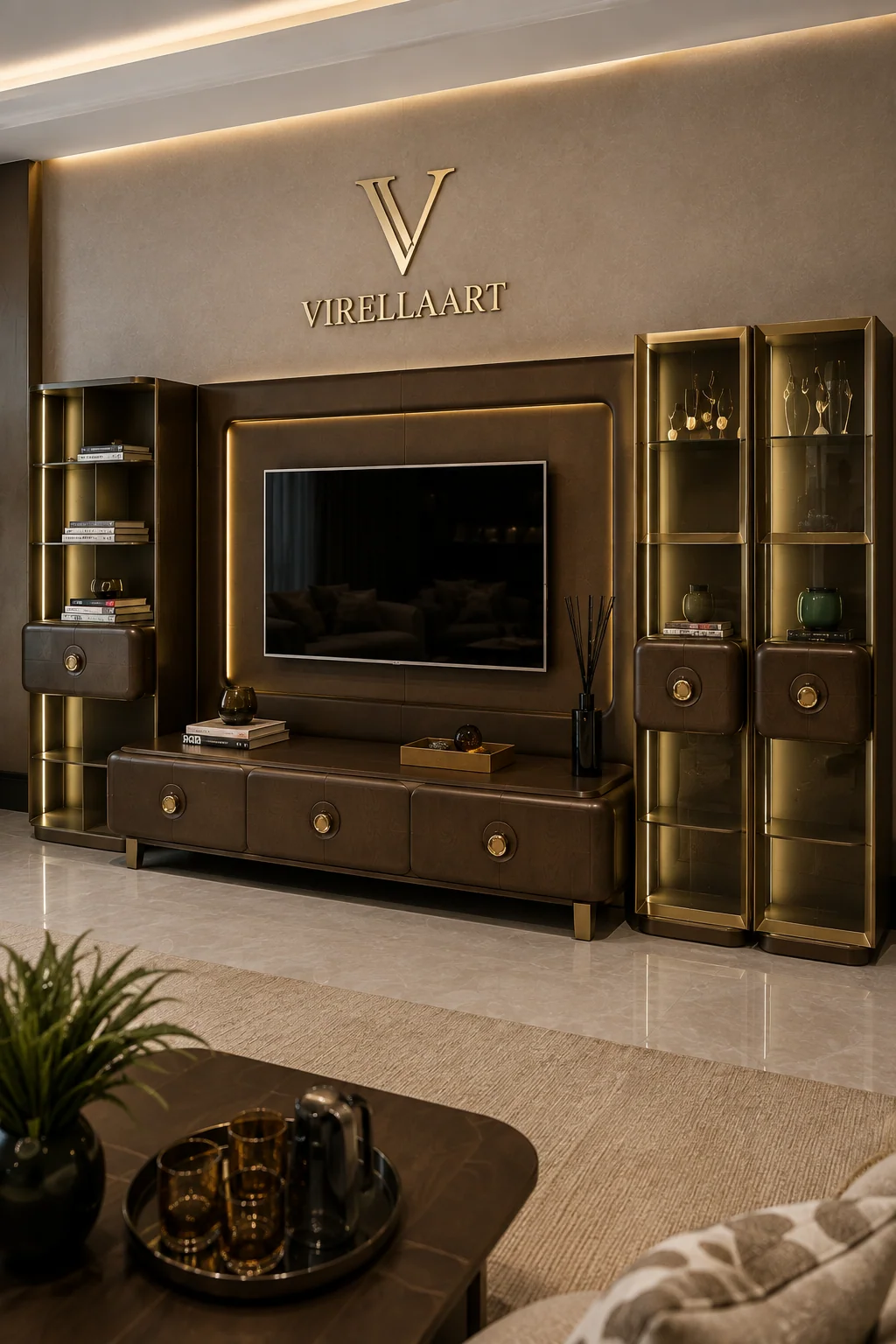 Nobu coordinated modern TV unit
