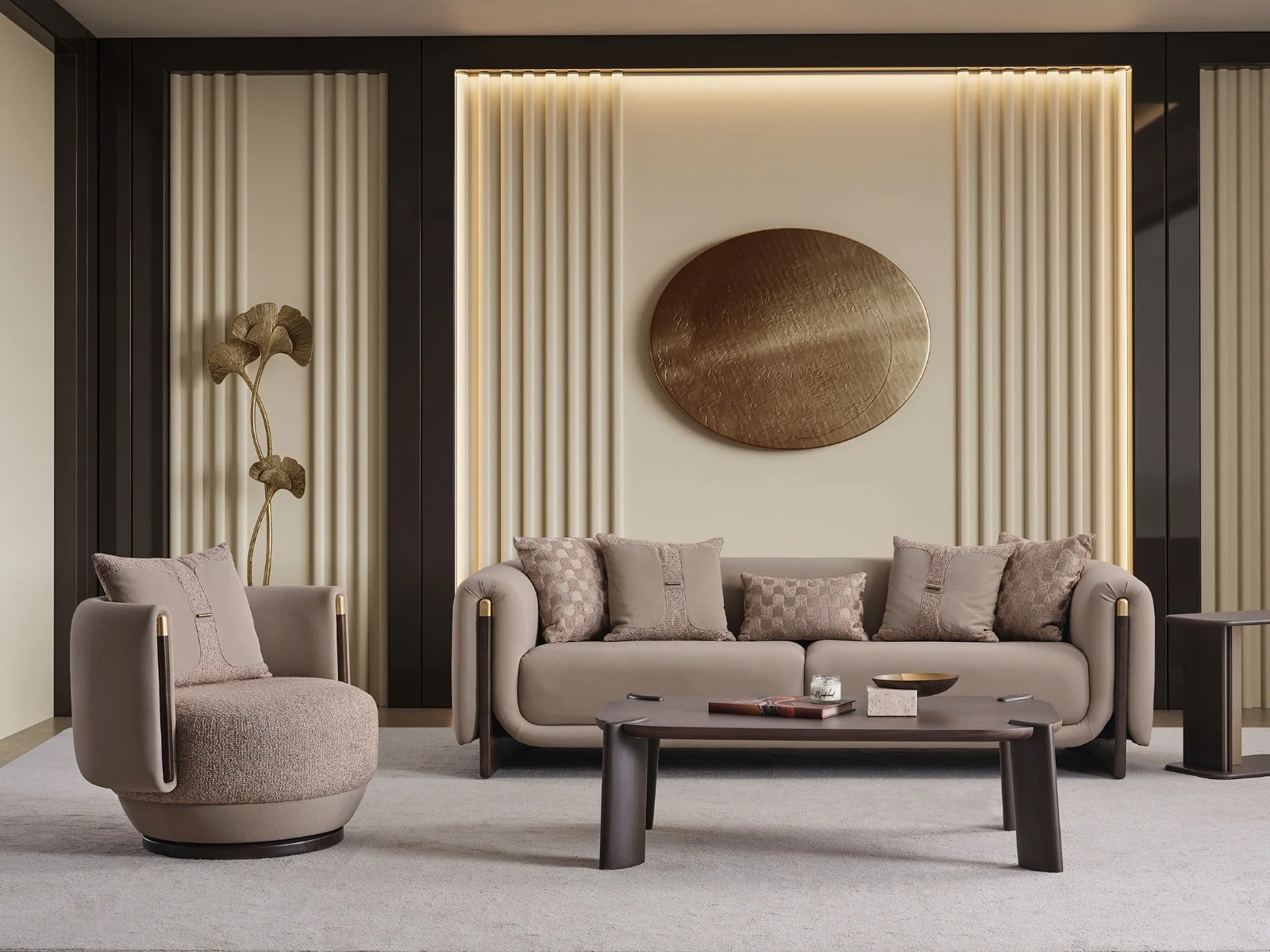 ORION modern living room sofa set with balanced architectural proportions