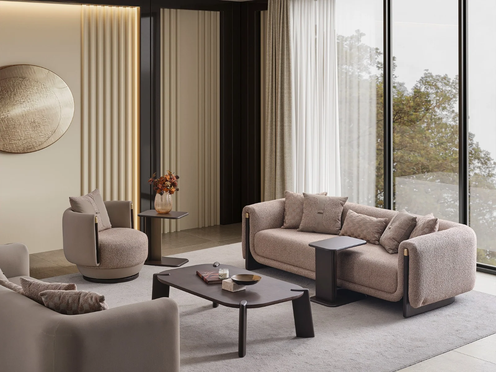 ORION sofa collection styled in a sophisticated contemporary interior