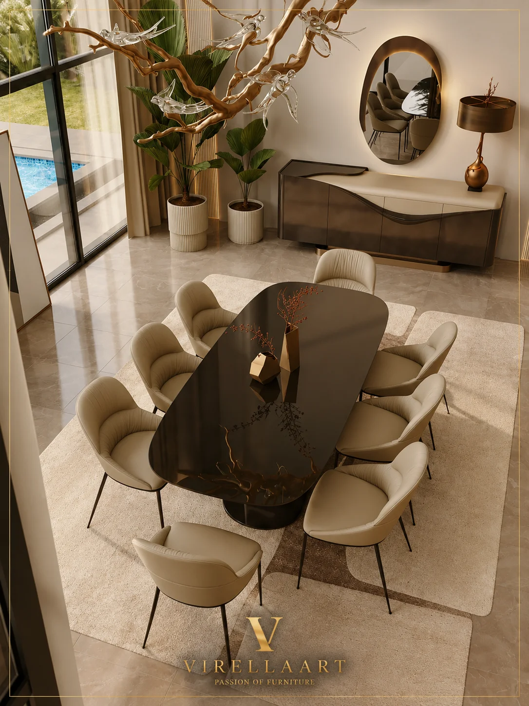 VIRELLAART Queen Dining Room