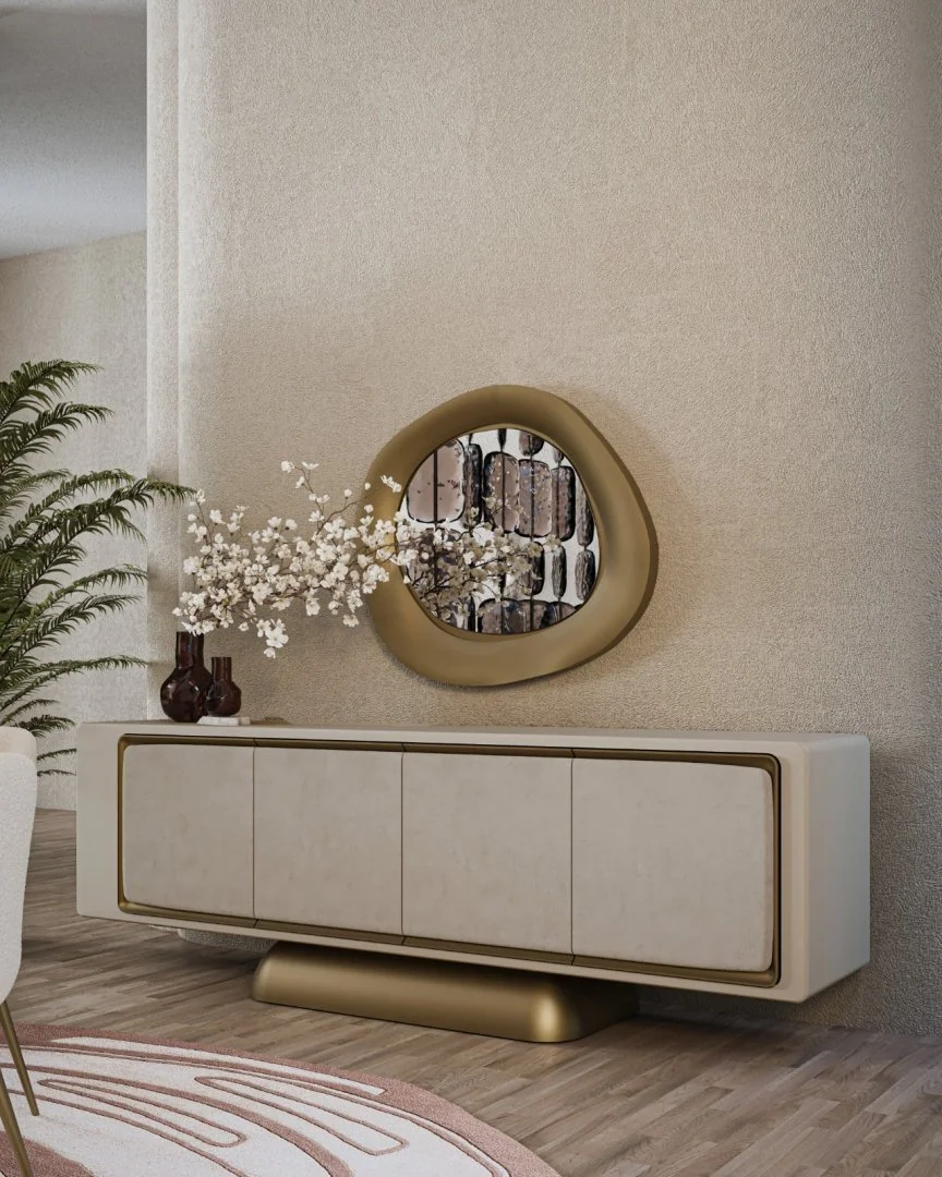 SOHO luxury dining collection featuring refined console and modern interior design