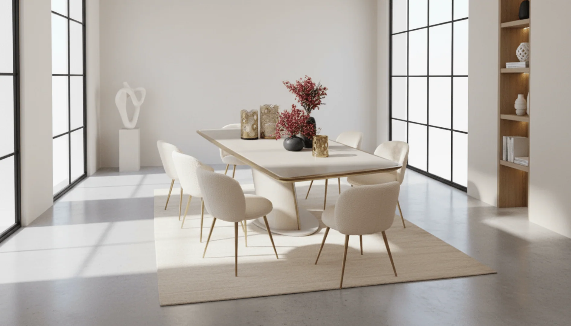 SOHO modern dining room collection with premium architectural style