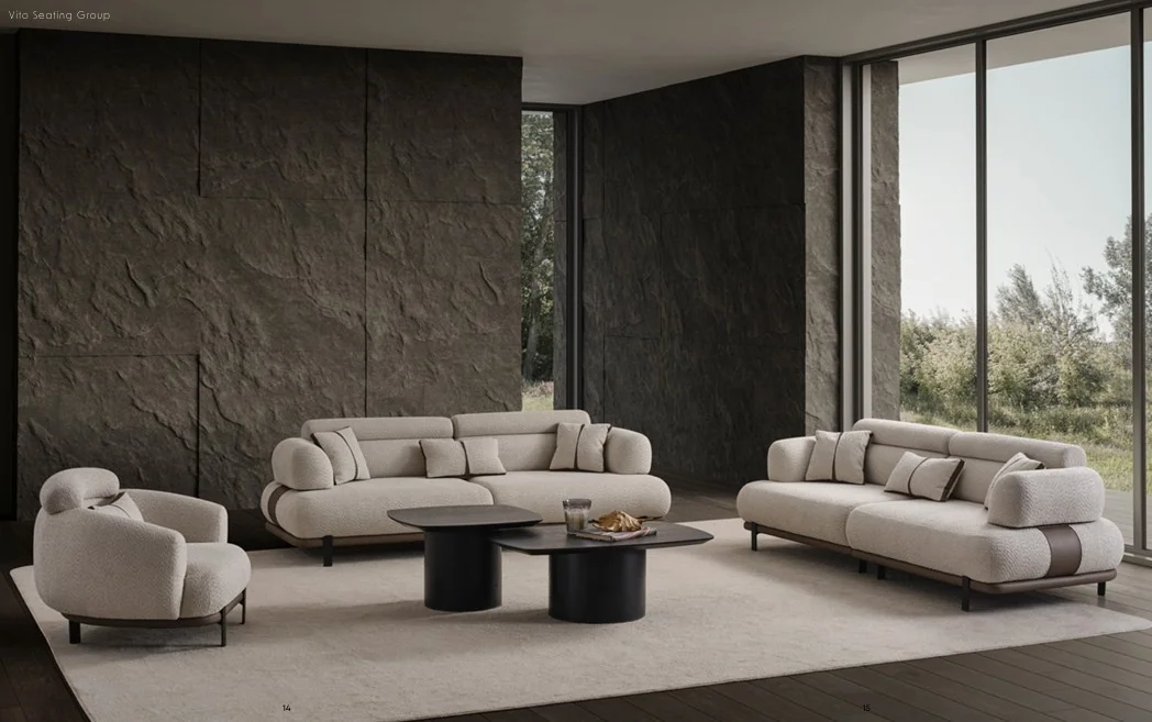 VITO 3+3+1+1 sofa set with elegant modern seating composition